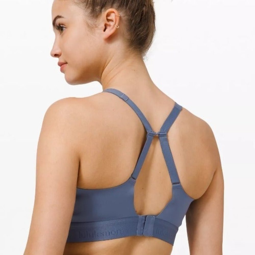 LULULEMON Fine Form Bra 32C INK BLUE NWT